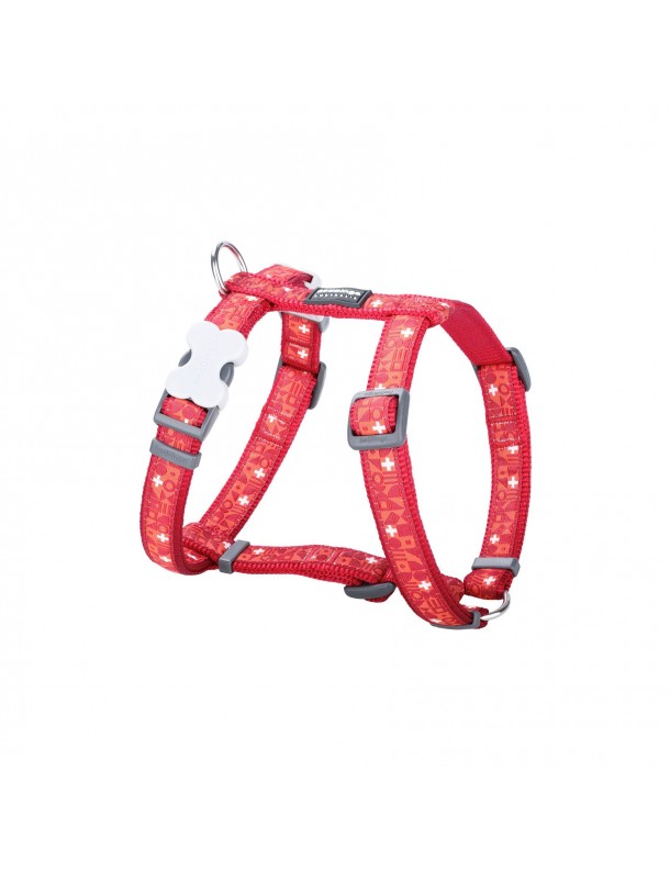 Red Dingo Harnais Croix suisse, rouge