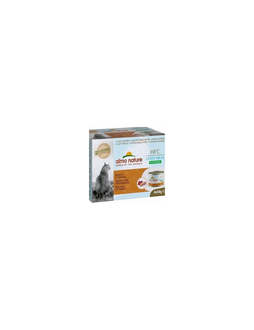 Almo Natural Light Meal Poulet et thon boîtes 4x50 g