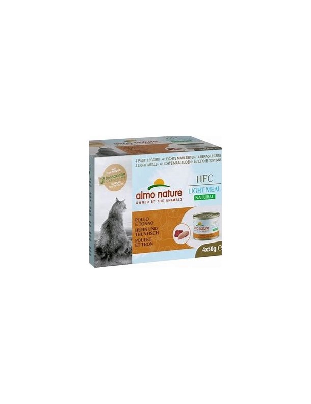 Almo Natural Light Meal Poulet et thon boîtes 4x50 g