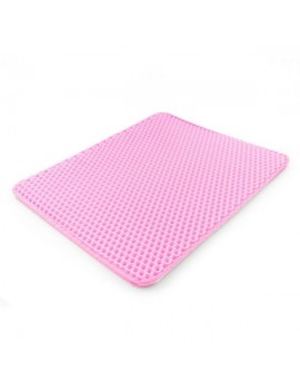 Tapis tamis pour caisse toilette Rose