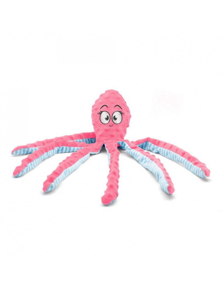 Peluche pieuvre rose