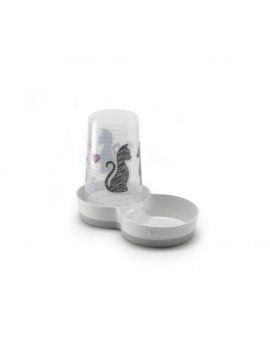 Distributeur d'eau ou de nourriture "Cat's in Love" 1,5 litre