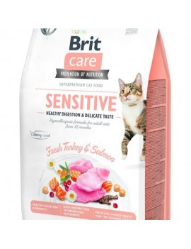 Brit Care Chats Sensitive Dinde&saumon