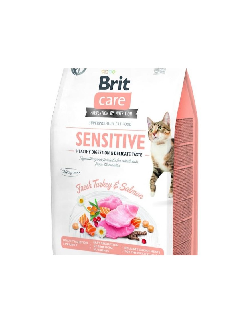 Brit Care Chats Sensitive Dinde&saumon
