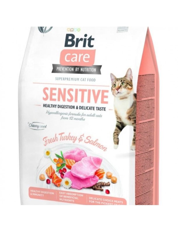 Brit Care Chats Sensitive Dinde&saumon