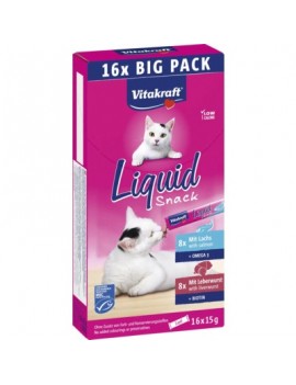 Liquid Snack au saumon et foie 16x15 g