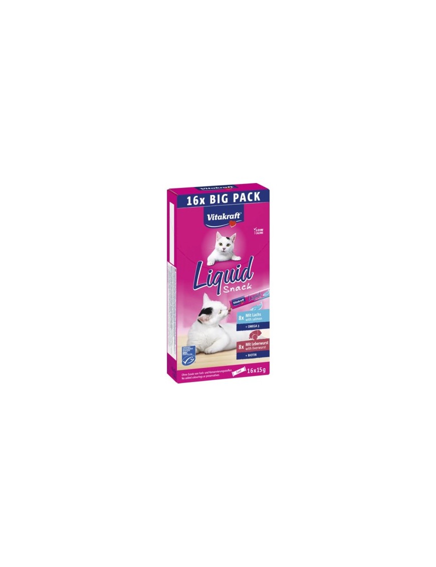 Liquid Snack au saumon et foie 16x15 g