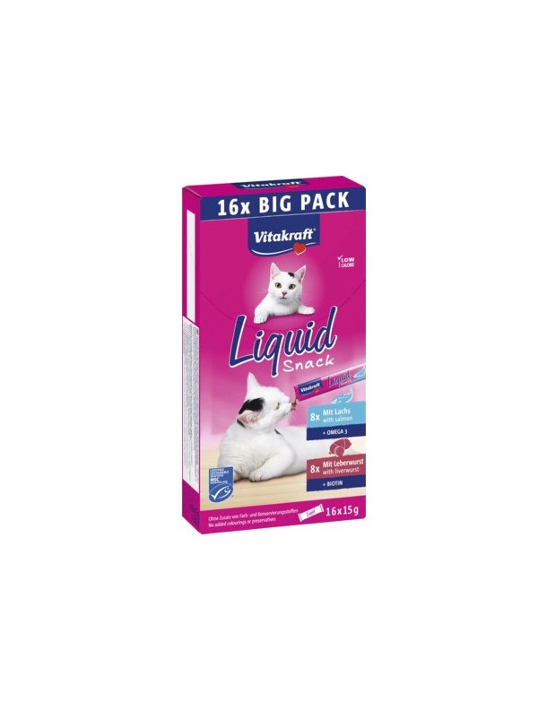 Liquid Snack au saumon et foie 16x15 g