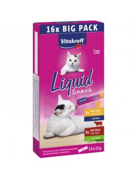 Liquid Snack au poulet et boeuf 16x15 g