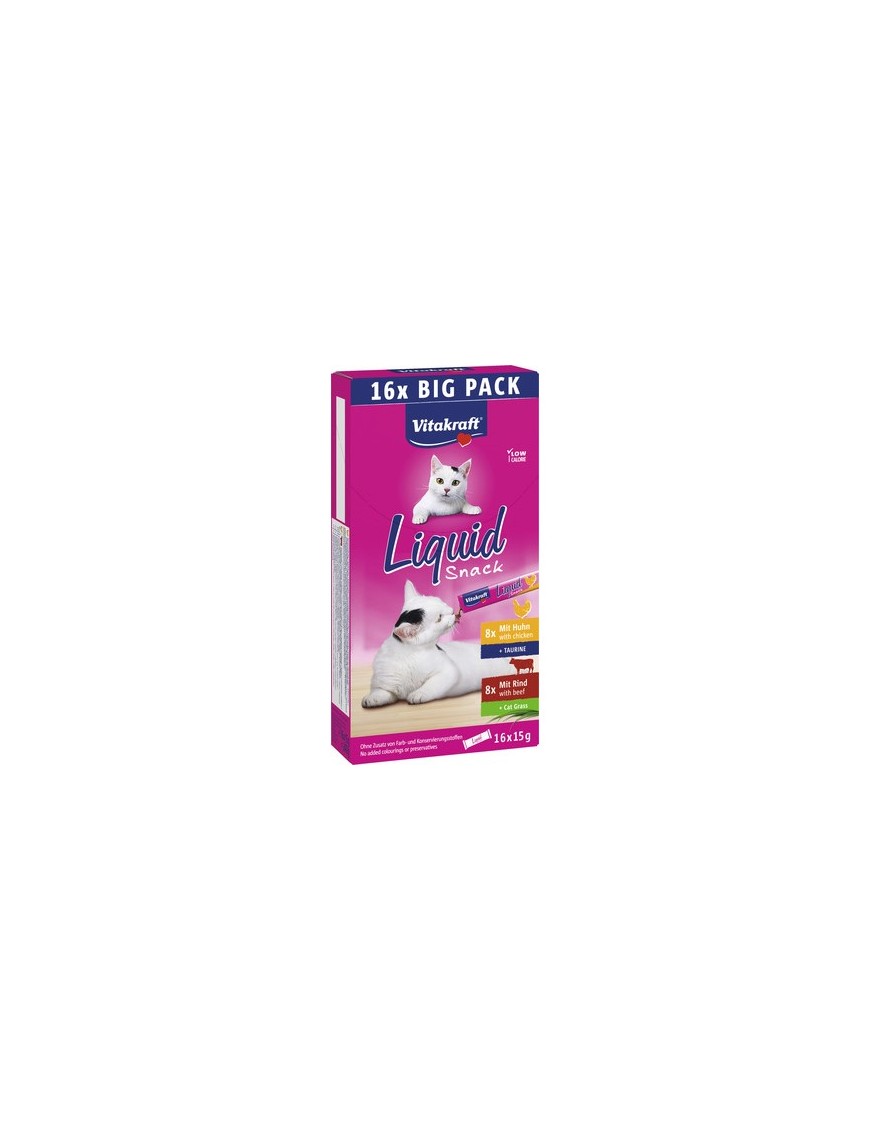 Liquid Snack au poulet et boeuf 16x15 g