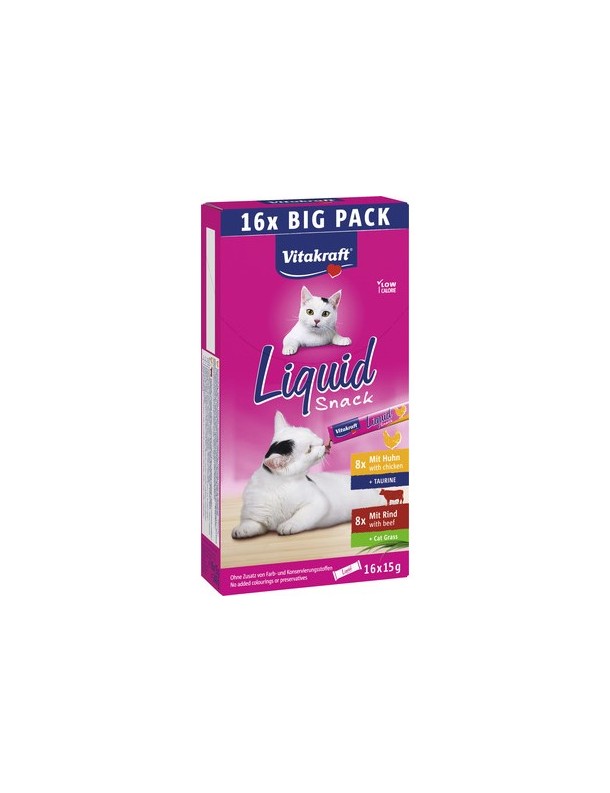 Liquid Snack au poulet et boeuf 16x15 g
