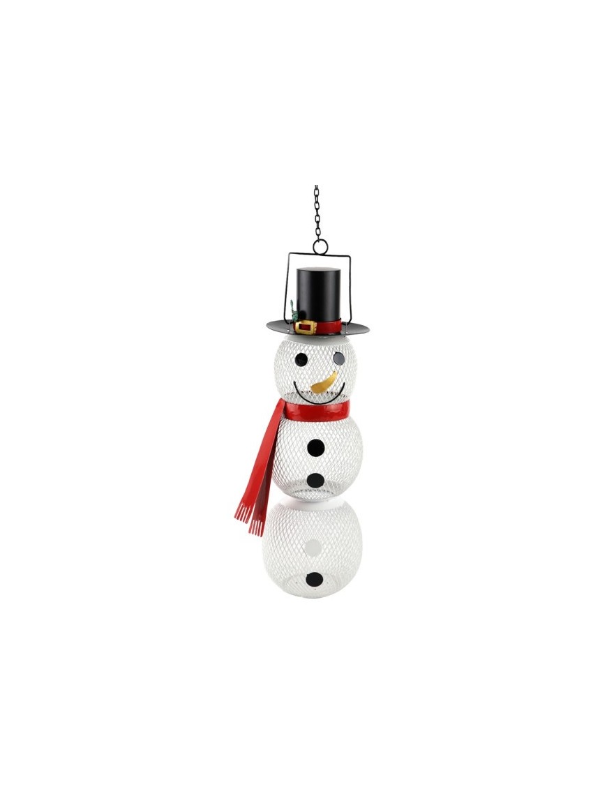 Bonhomme de neige pour graines oiseaux