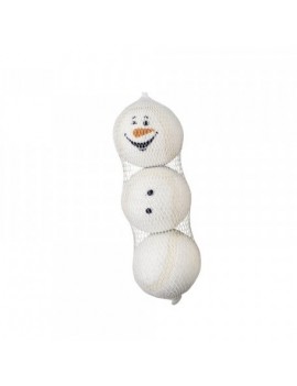 Trio de balles Bonhomme de neige M