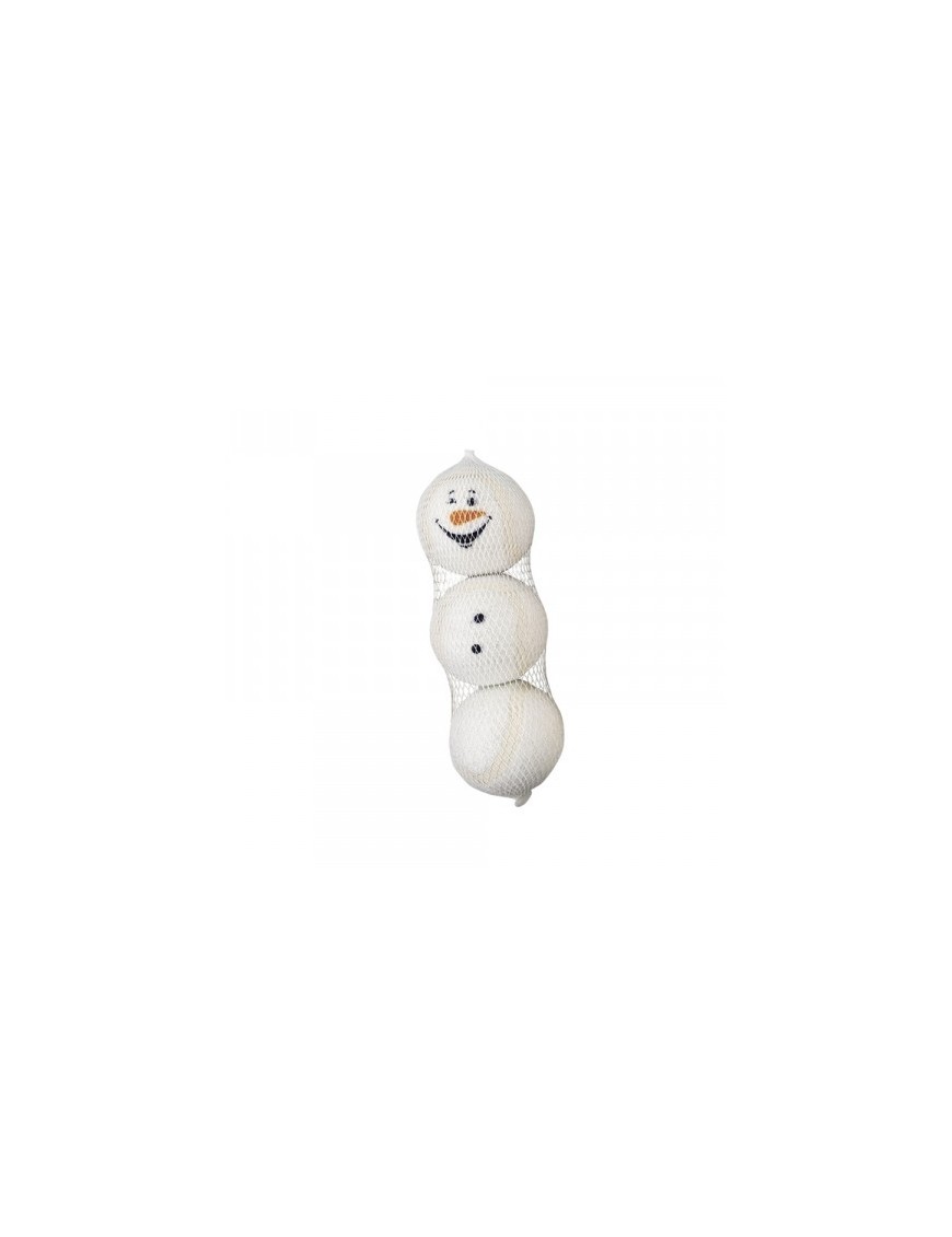 Trio de balles Bonhomme de neige M