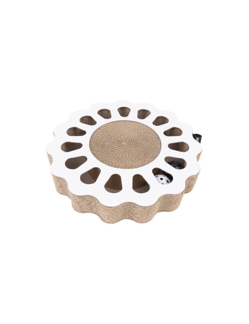 Griffoir en carton blanc avec balles Sunny