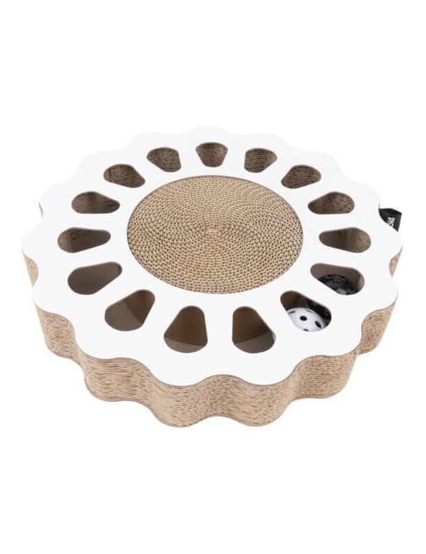 Griffoir en carton blanc avec balles Sunny
