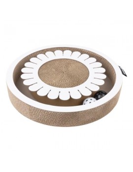 Griffoir en carton avec balles Bloom Blanc