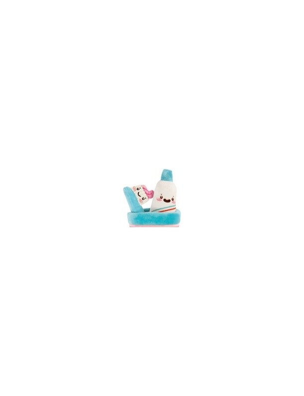 Peluche Gobelet Brosse à dent + dentifrice