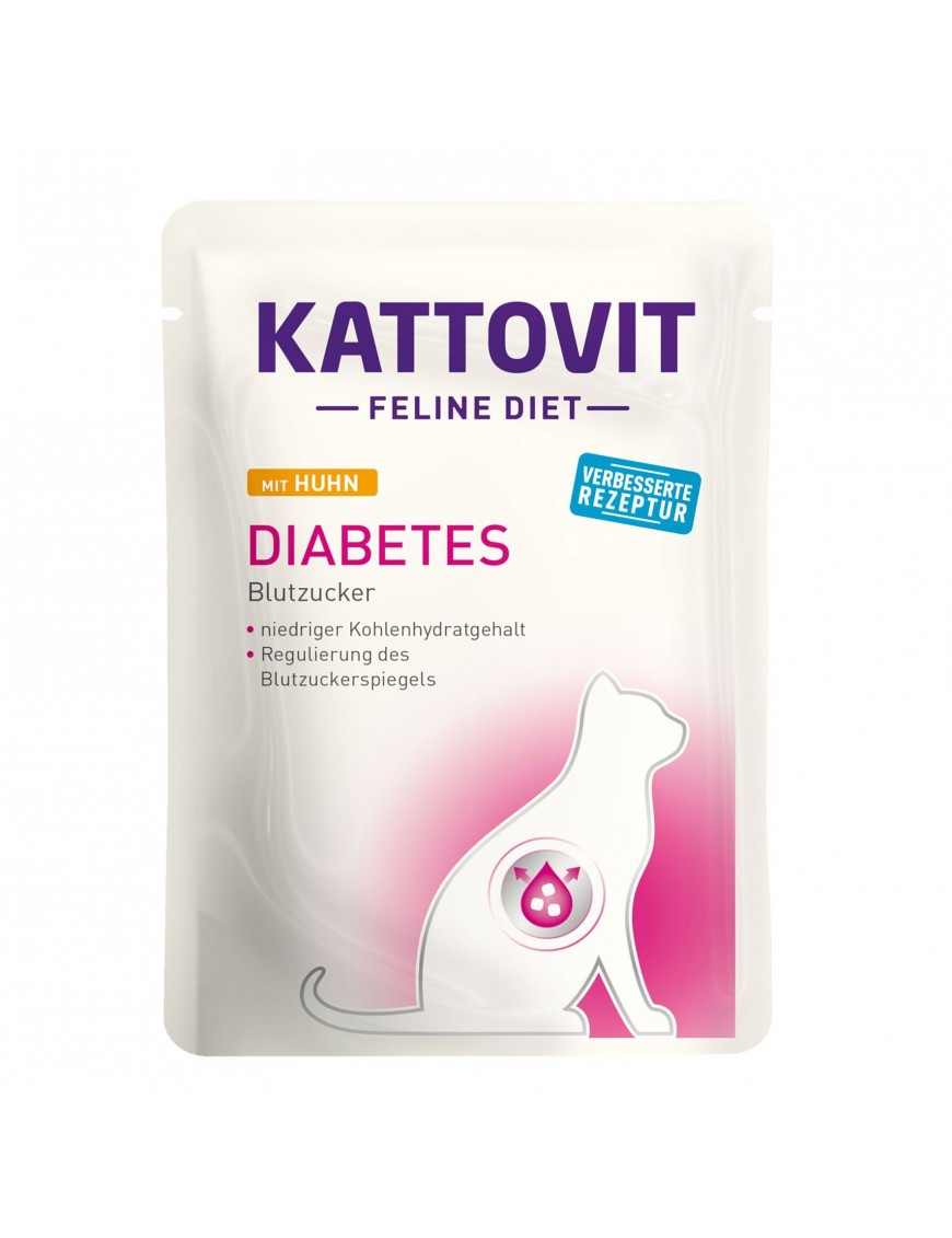 Kattovit Diabetic Sachet au poulet 85 g