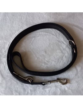 Laisse courte Noire 150 cm 3 pos.