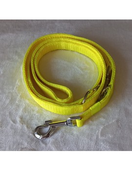 Laisse Jaune fluo 3 positions