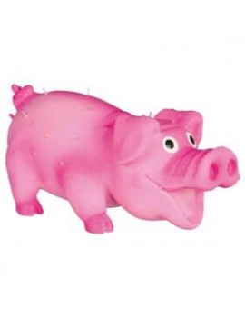 Cochon poilu rose 10 cm