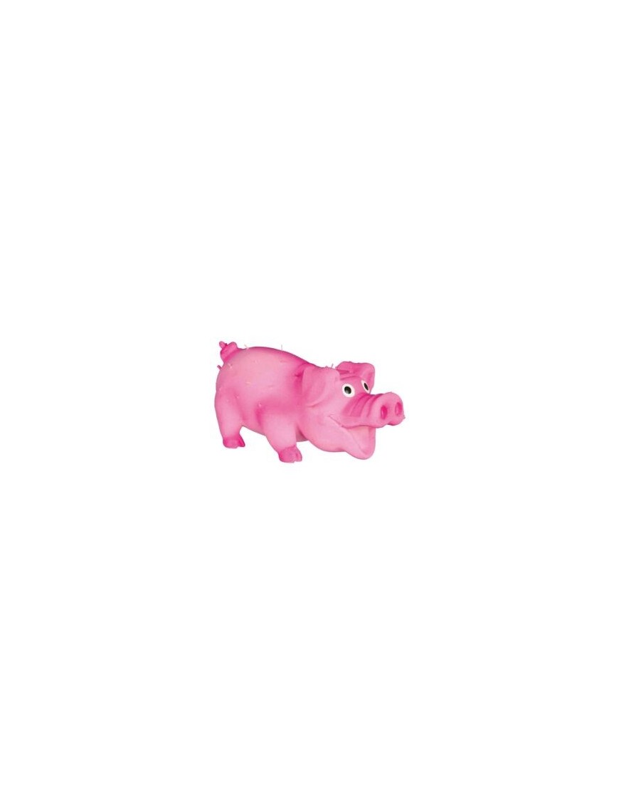 Cochon poilu rose 10 cm