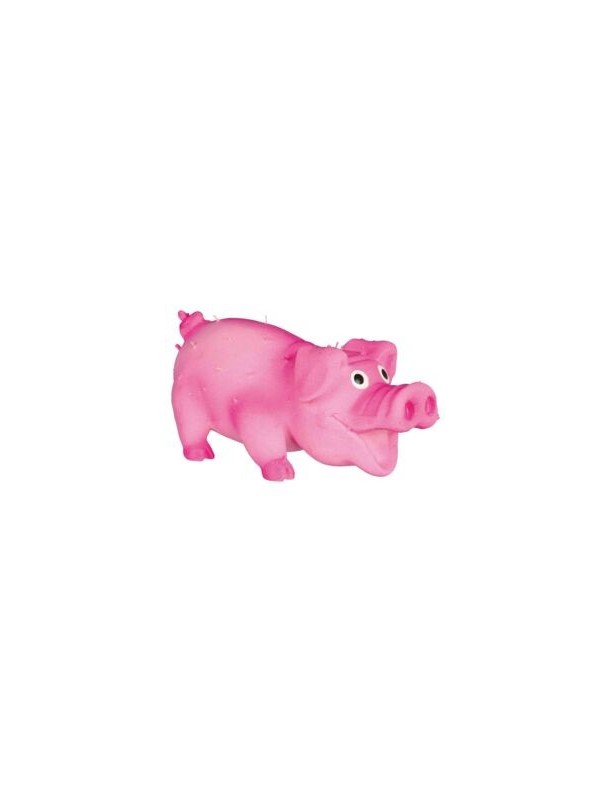Cochon poilu rose 10 cm