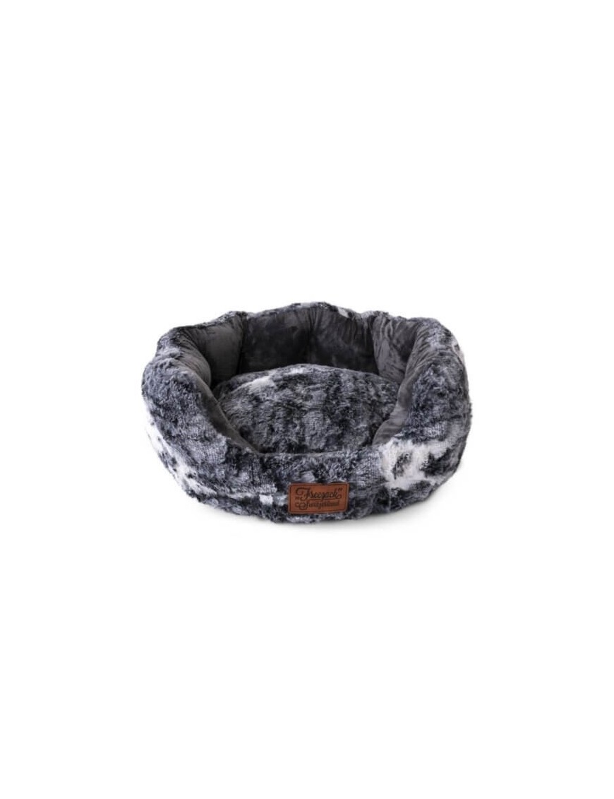 Lit douillet rond gris S