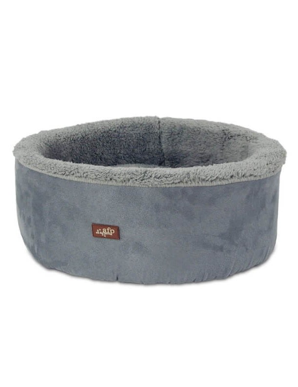 Lit douillet gris