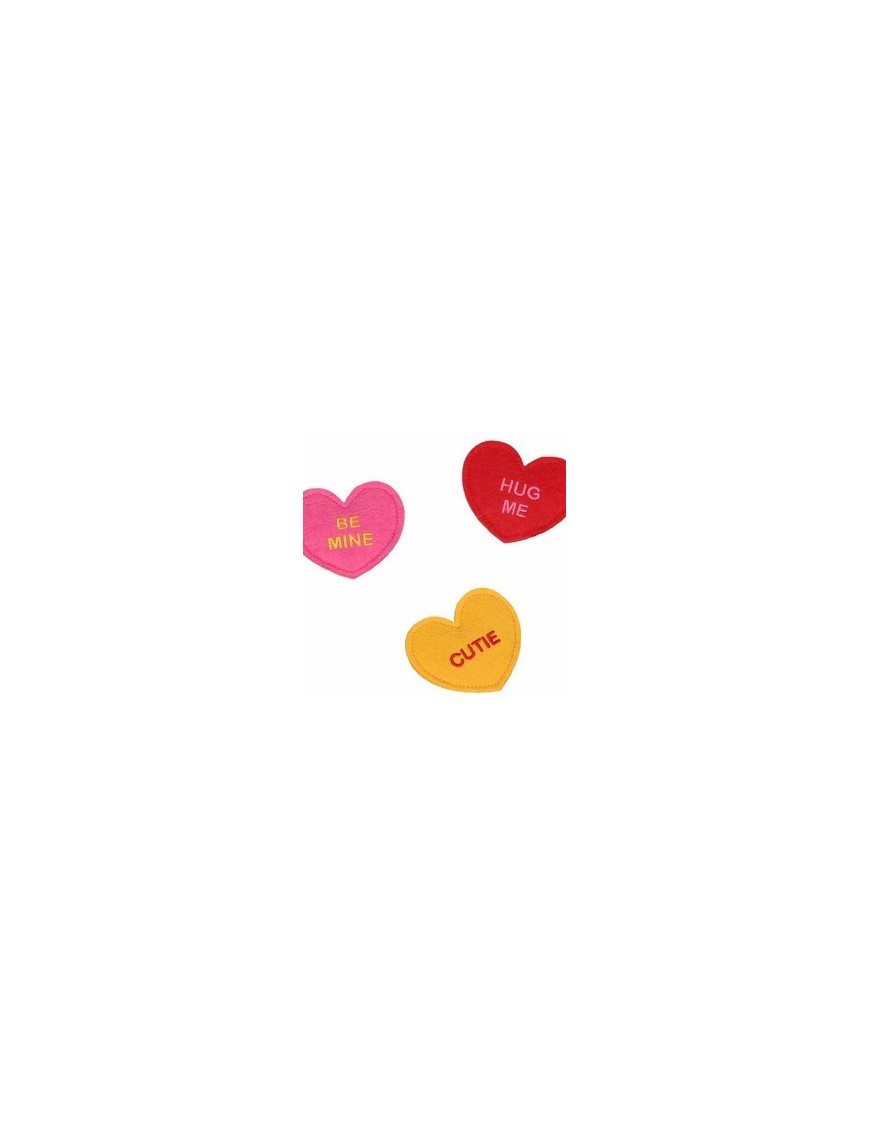 Coeur en feutrine, 1 pièce