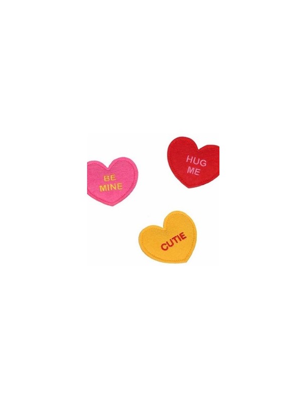 Coeur en feutrine, 1 pièce