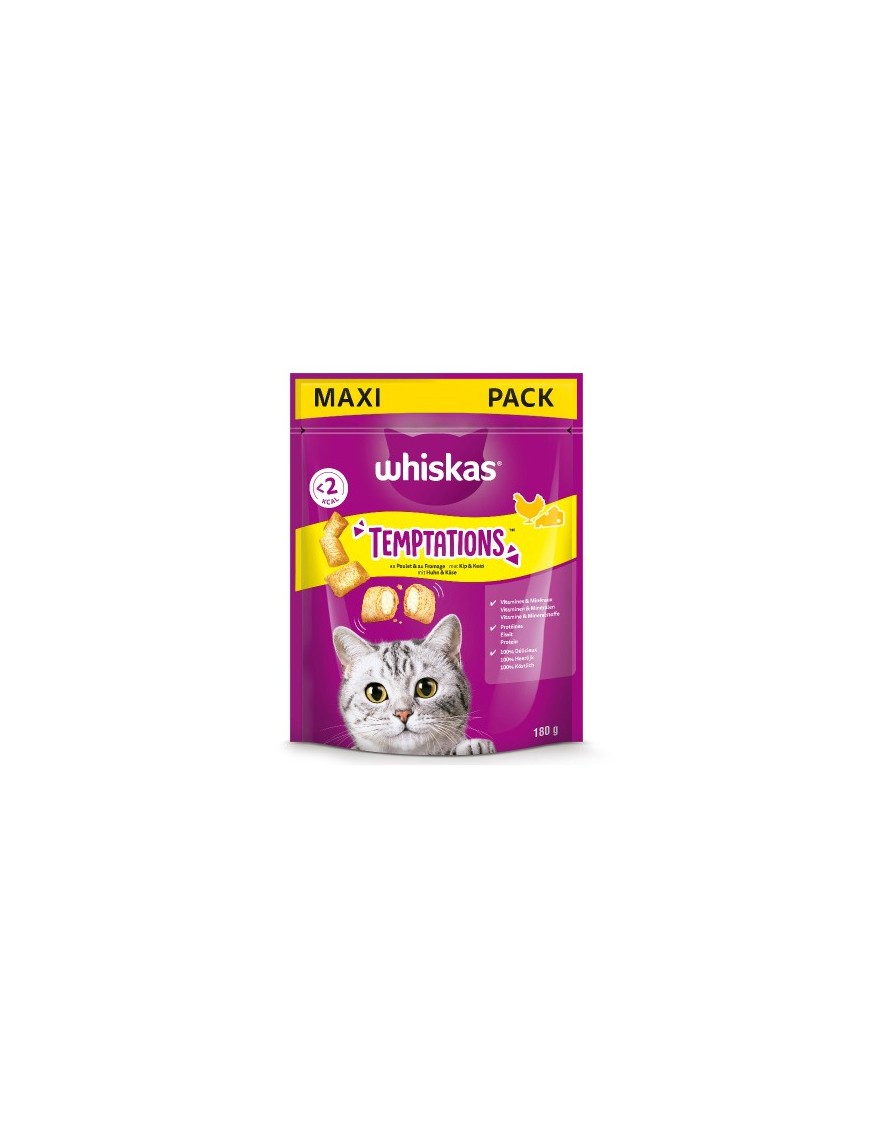 Whiskas Temptations au Poulet /fromage 180 g