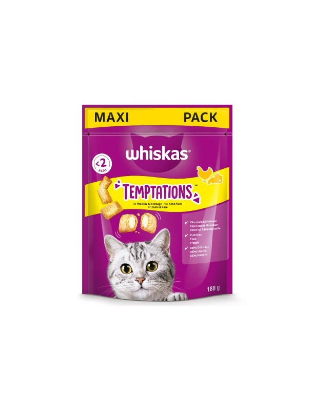 Whiskas Temptations au Poulet /fromage 180 g