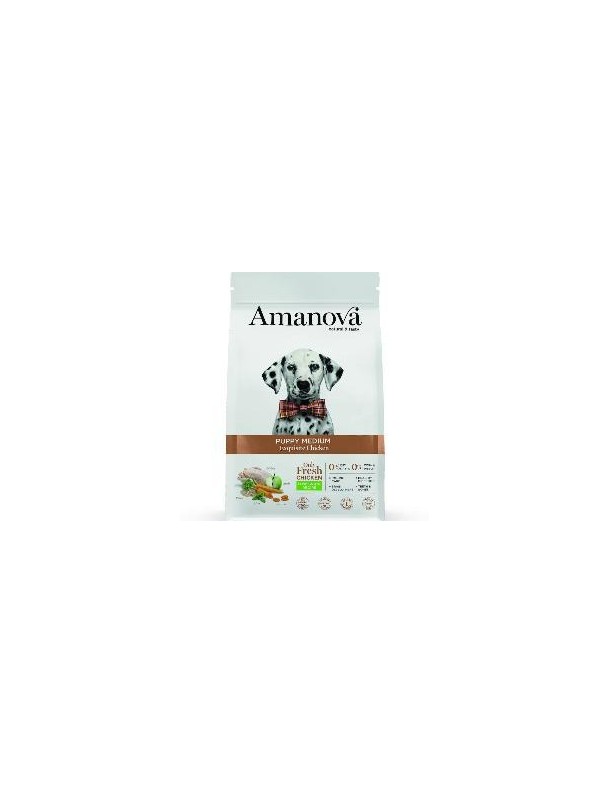 Amanova Puppy Medium Low grain Poulet