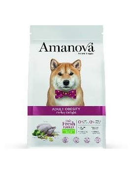 Amanova Adulte Toutes races Low grain Obesity Dinde