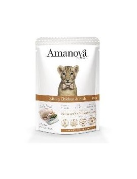 Amanova Kitten GF Poulet&poisson blanc sachet 85 g