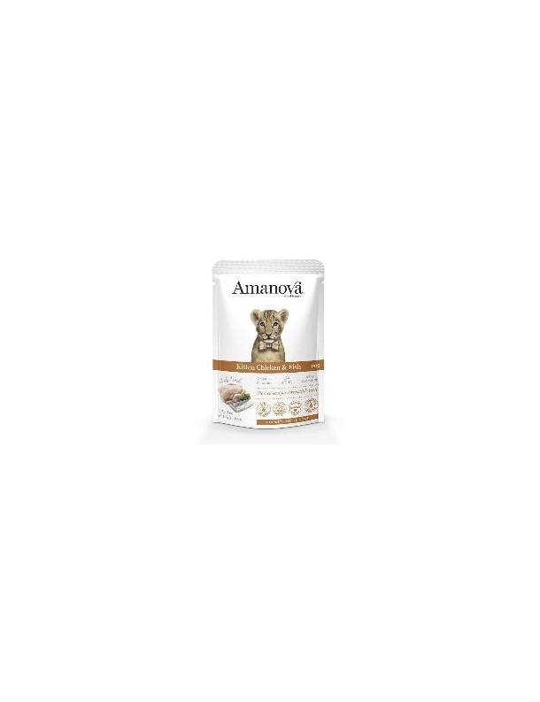 Amanova Kitten GF Poulet&poisson blanc sachet 85 g