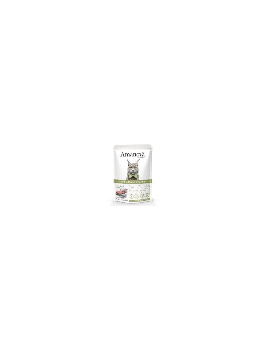 Amanova Adulte GF Agneau&sardines sachet 85 g