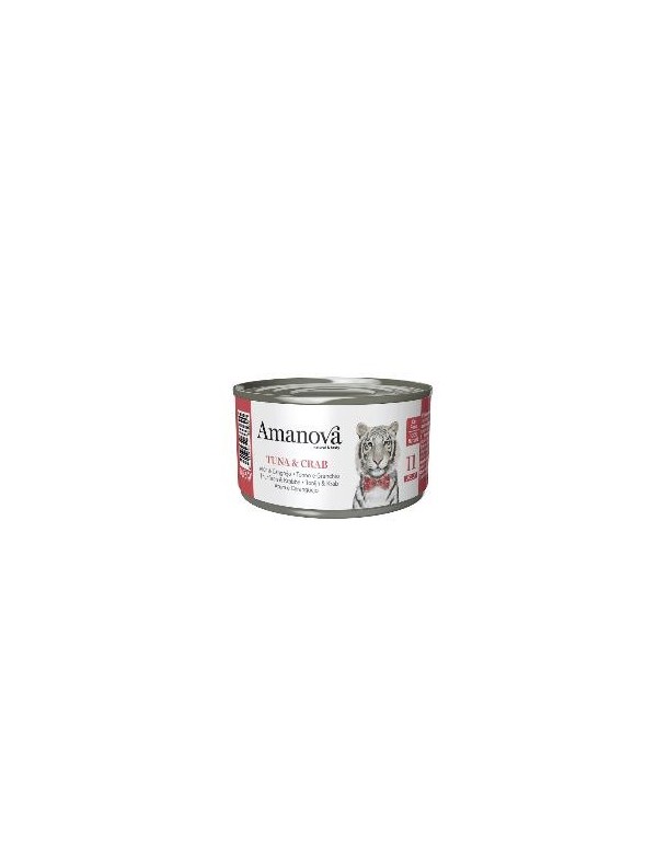 Amanova Adulte Thon&crabe boîte 70 g