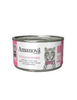 Amanova Adulte Thon&algues marines boîte 70 g