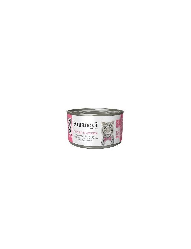 Amanova Adulte Thon&algues marines boîte 70 g
