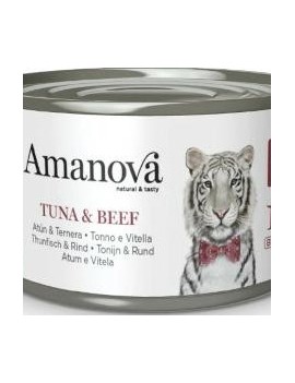 Amanova Adulte Thon&boeuf boîte 70 g