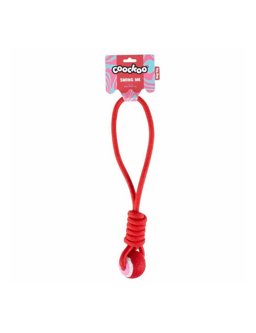 Balle avec corde, rouge