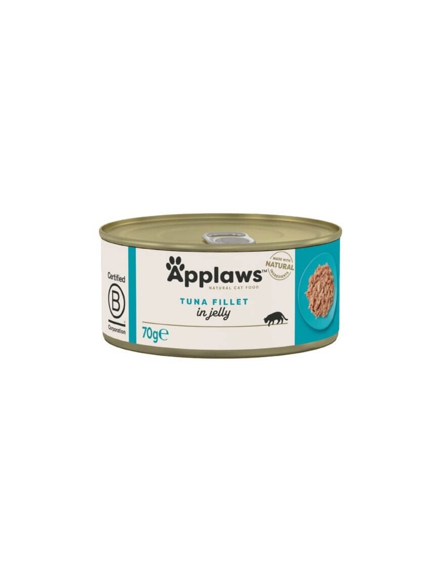 Applaws Natural Cat Filet de thon en gelée boîte 70 g