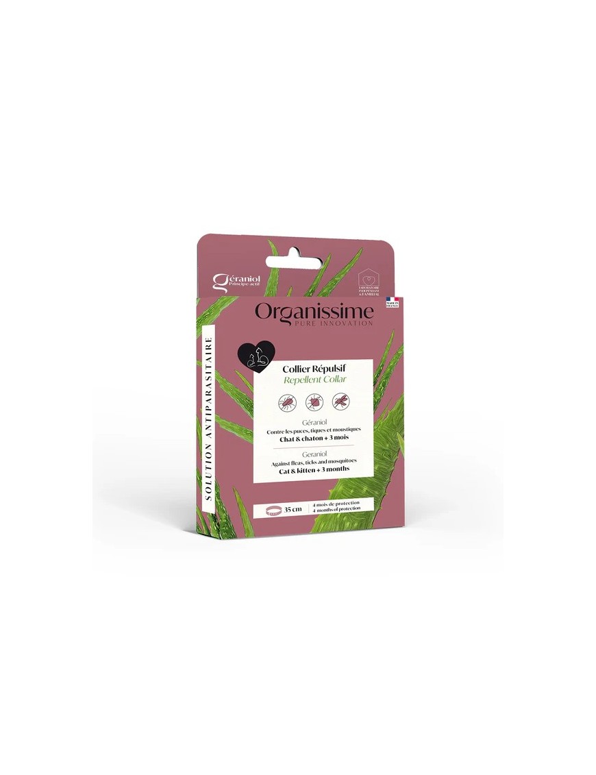 Organissime Collier chat antiparasitaires