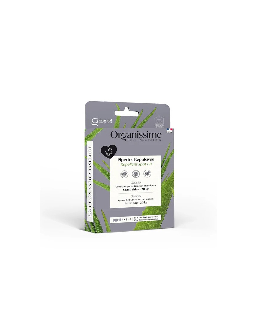 Organissime Pipettes antiparasitaires Grand chien