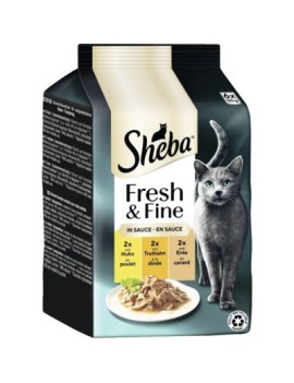 Sheba Fresh & Fine Poulet/dinde/canard en sauce 6x50 g
