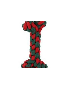 Corde Os vert et rouge 18 cm