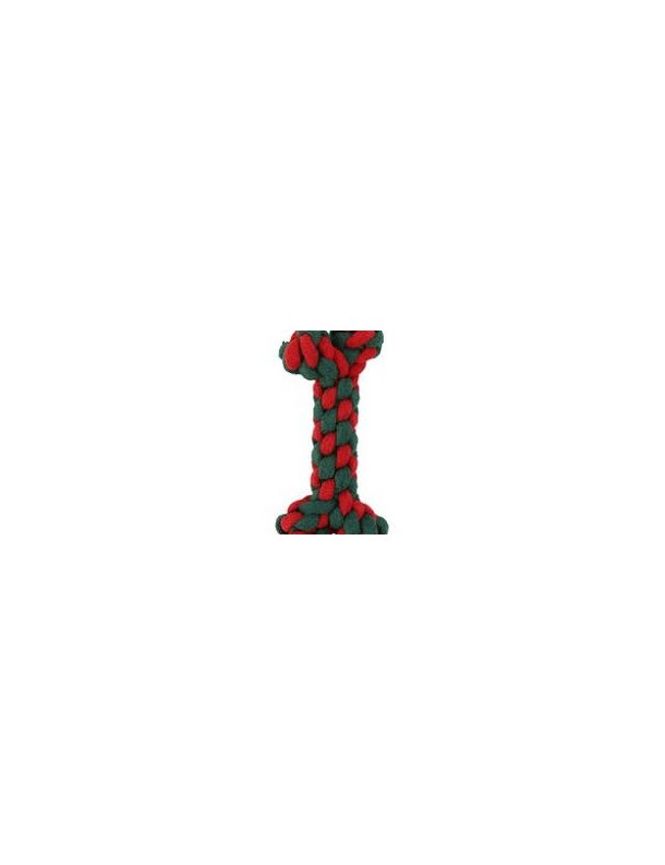 Corde Os vert et rouge 18 cm